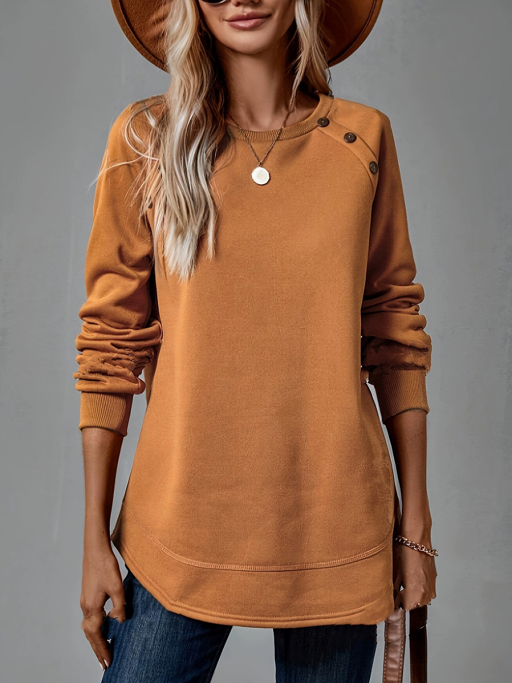 ZARA Fashionable Comfortable Elegant Long Sleeve Sweatshirt Top